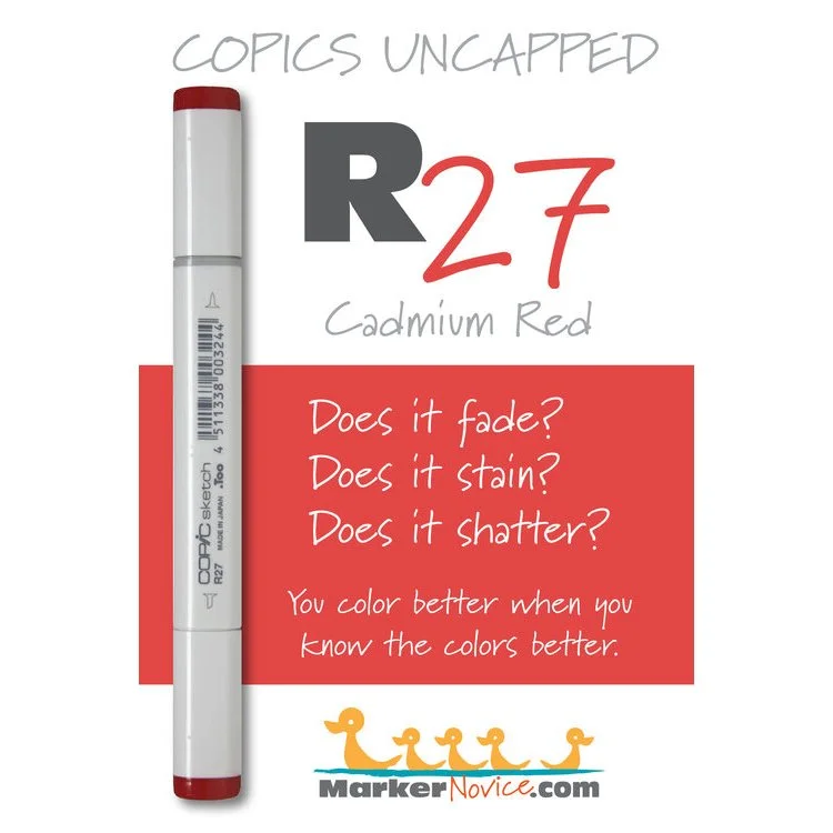 R27 - Copic Sketch Marker Cadmium Red — Violeta Ink